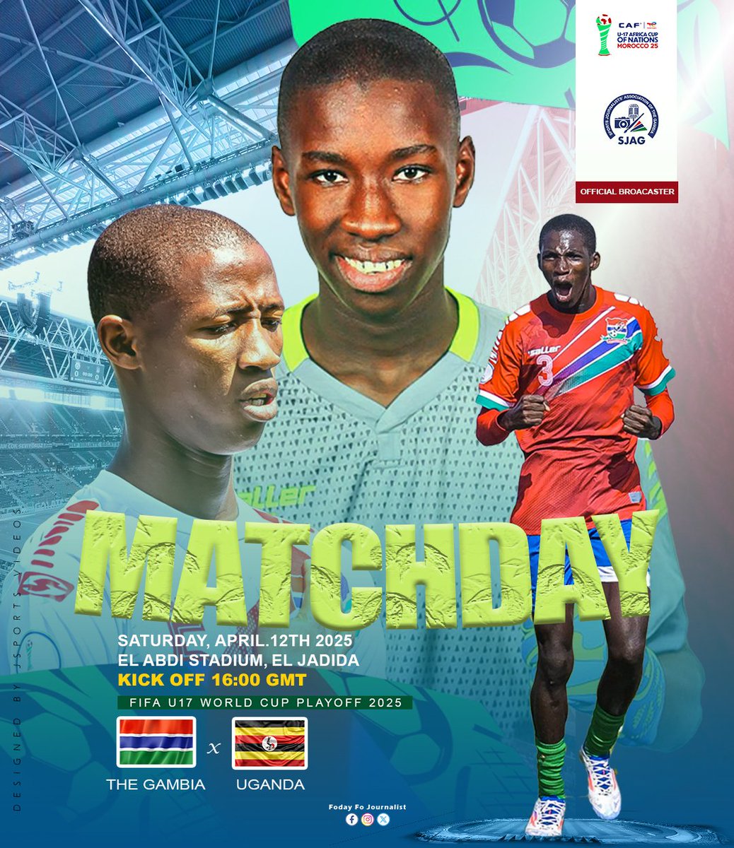 SheikhJammeh0's tweet photo. ๐ ๐๐ง๐๐๐๐๐ฌ ๐ฌ๐ฒโ๏ธ
GameDay Hype, GameDay Vibes. It's a WorldCup Playoff affair @CAF_Online today
.
Design exploration.
.
#GamePhaseDesign #sportsdesign #sportsgraphics #FoodayFo #teamGambia #scorpion #worldcup2025 #playoff #creative #creativedesign #socialmedia https://t.co/LOBlpgkzao