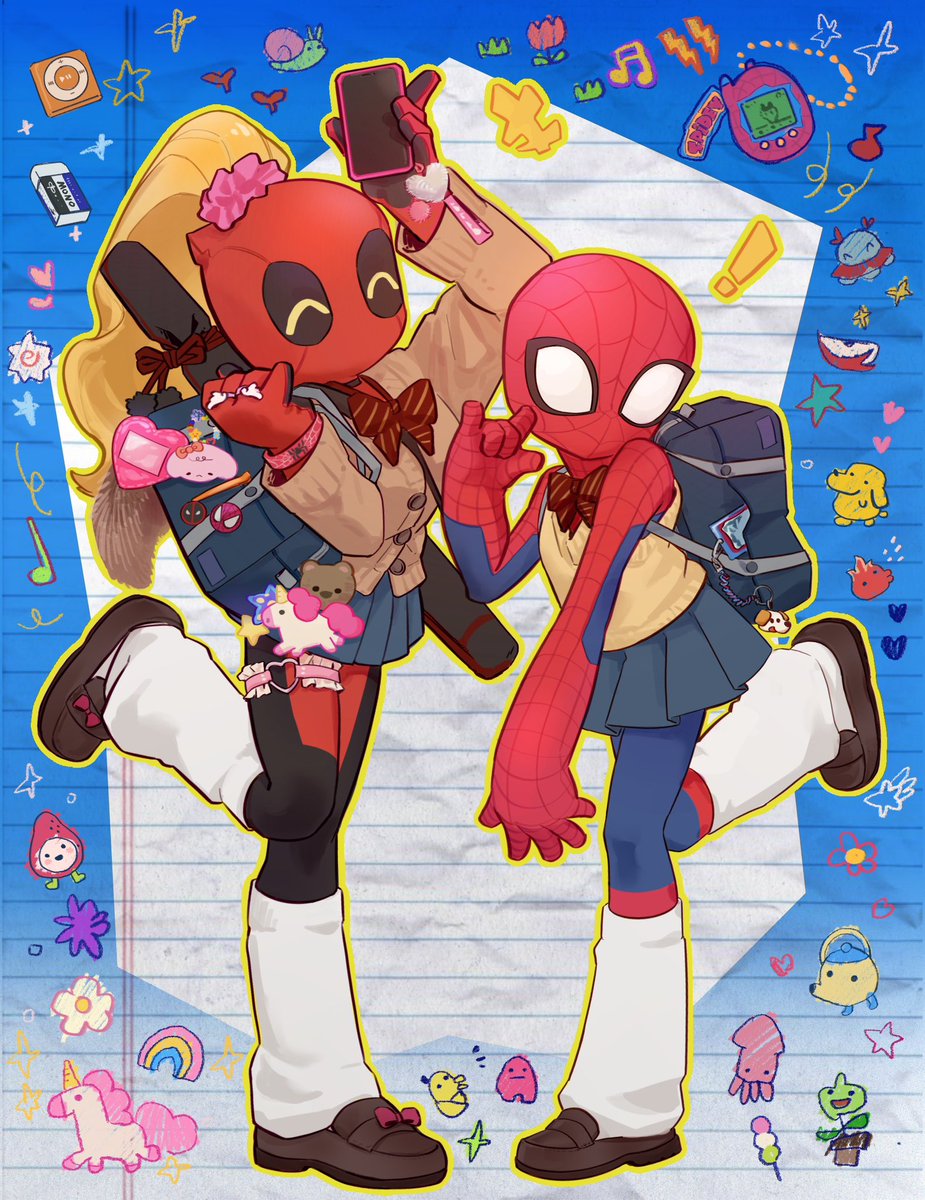 Asaki_r's tweet photo. 给人感觉完全是这样✍🏽💅
#spideypool https://t.co/p1QCfJ9aRG