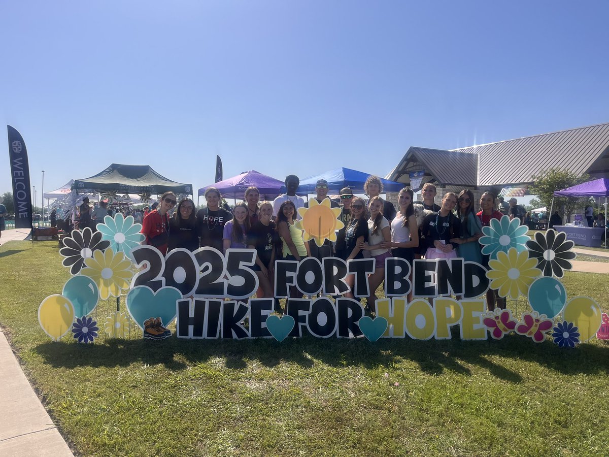 Coach Terán (@coachteran_) on Twitter photo George Ranch athletics and many of our FCA members with Longhorns 4 Hope supporting Hope Squad at Fort Bend’s Hike for Hope this morning to raise awareness for suicide prevention! <a href="/CoachADutch/">Coach Alicia Dutch</a> <a href="/pinkpatterson/">Heather Patterson</a> George Ranch athletics and many of our FCA members with Longhorns 4 Hope supporting Hope Squad at Fort Bend’s Hike for Hope this morning to raise awareness for suicide prevention! <a href="/CoachADutch/">Coach Alicia Dutch</a> <a href="/pinkpatterson/">Heather Patterson</a>