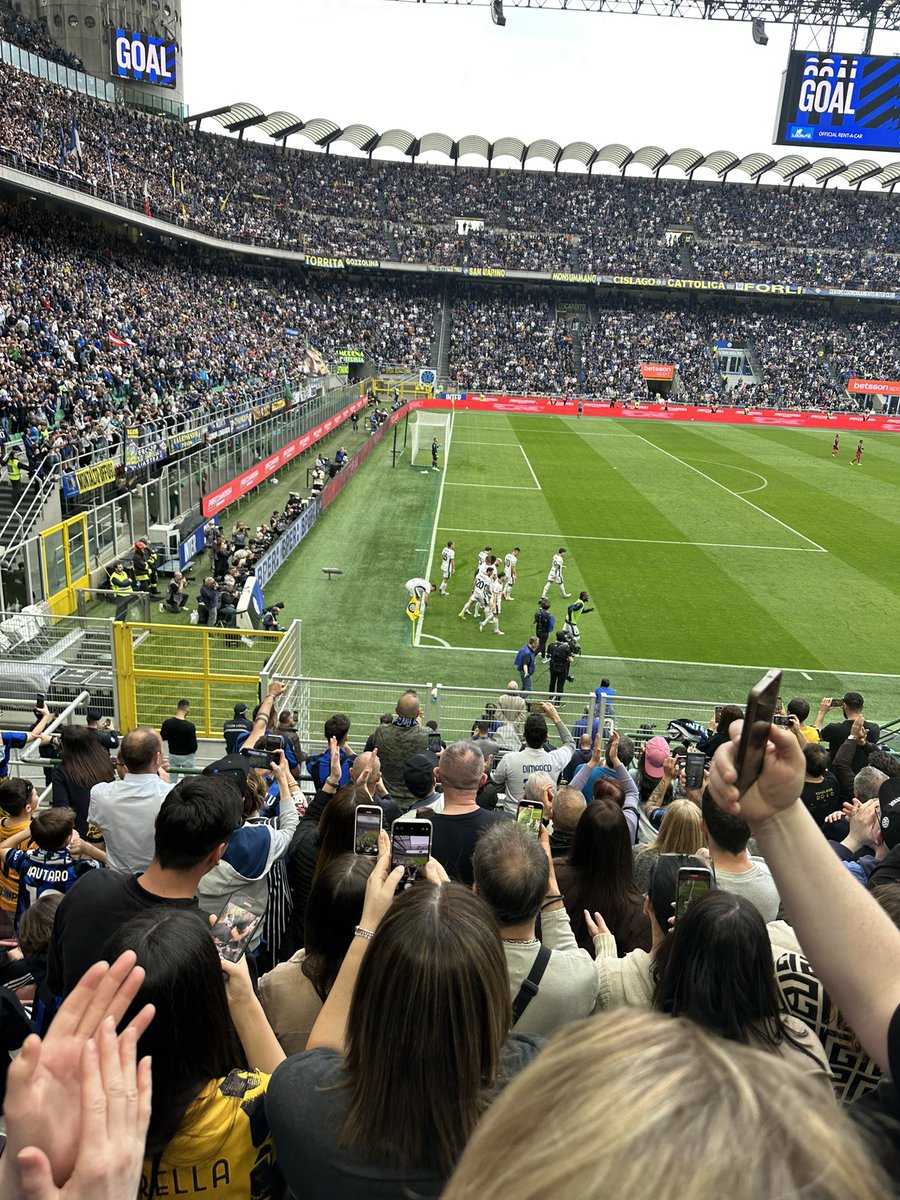 E GOL E GOL E GOL E GOL E GOL MY LITTLE BOYS FIRST AT SAN SIRO 🔵⚫️🇮🇹
