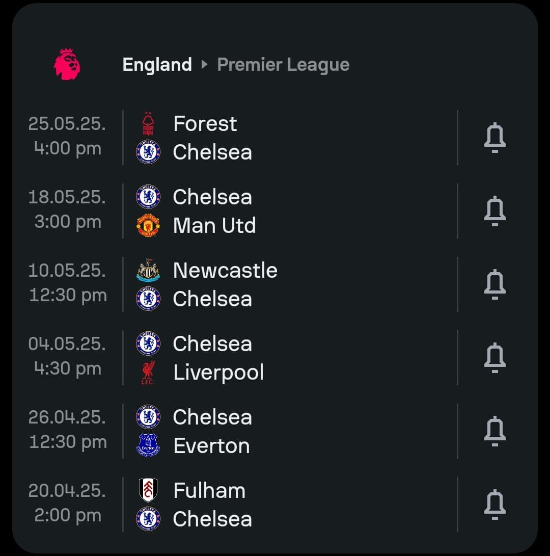 I'll be there.😂

If Chelsea see 6 points I'll give one random person who likes and rt 100k.