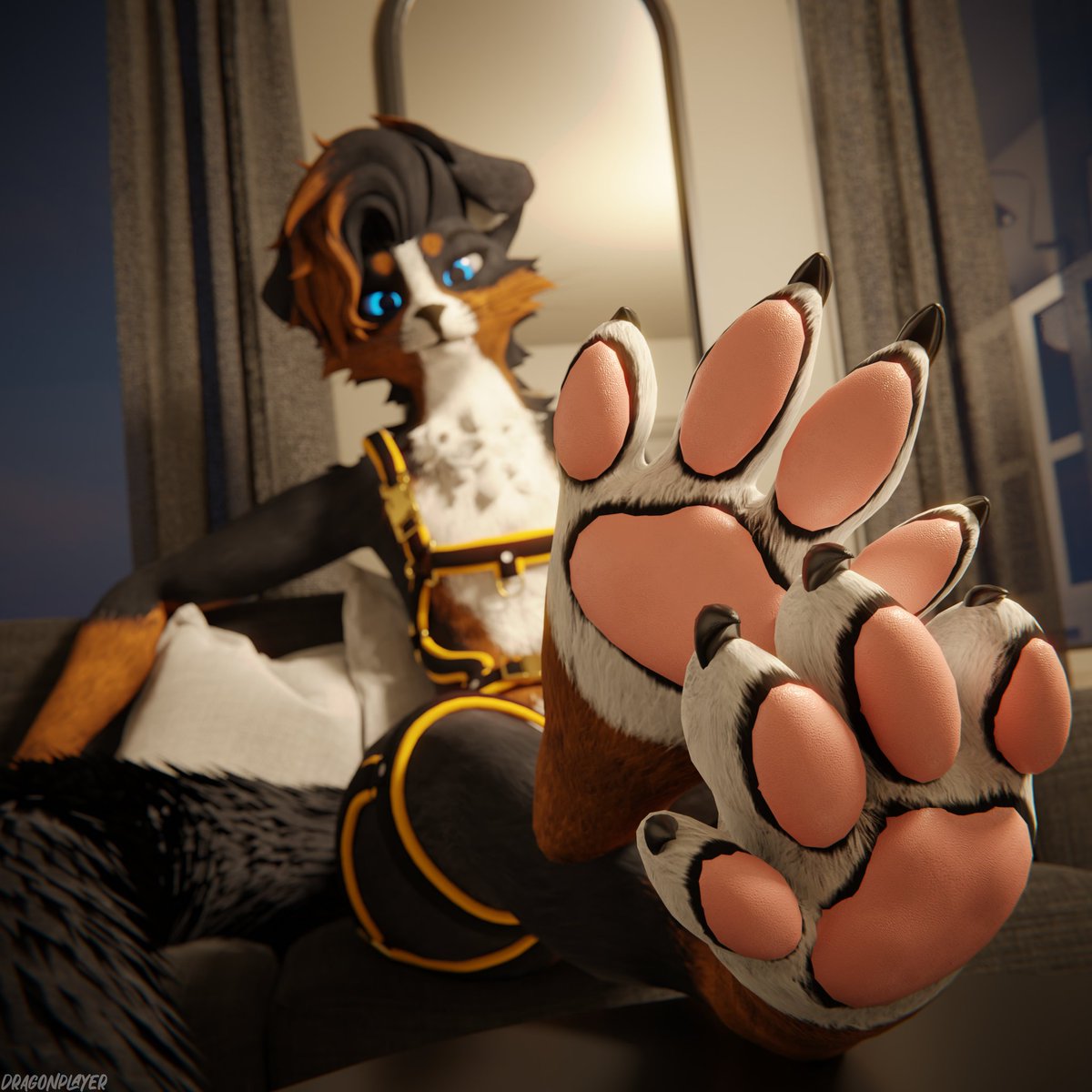 DragonPlayer3D's tweet photo. YCH renders for @Spicydogcookie, @wynterfoxx333 and @jackal_hekairun 💙

#rexouium #blender #ych https://t.co/N9oeYpAlti