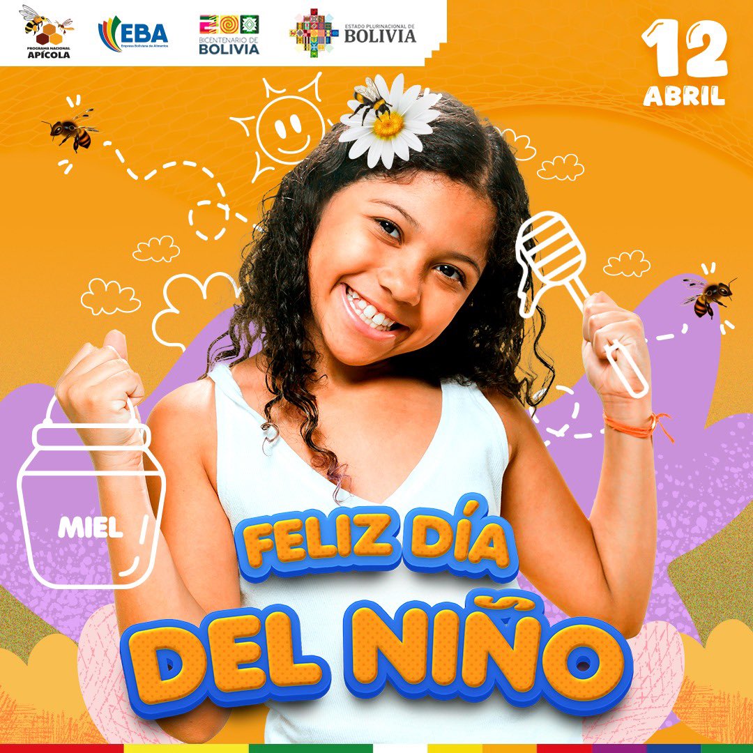 ProgramaApicola's tweet photo. ¡Feliz Día del Niño!
Hoy celebramos a los más dulces de la colmena: ¡nuestros niños!
Que nunca pierdan la alegría de jugar, soñar y descubrir el mundo como abejitas curiosas.
Desde nuestra colmena, les enviamos mucha miel, amor y diversión.
#DíaDelNiño #MielNatural https://t.co/4cABbp2q1c