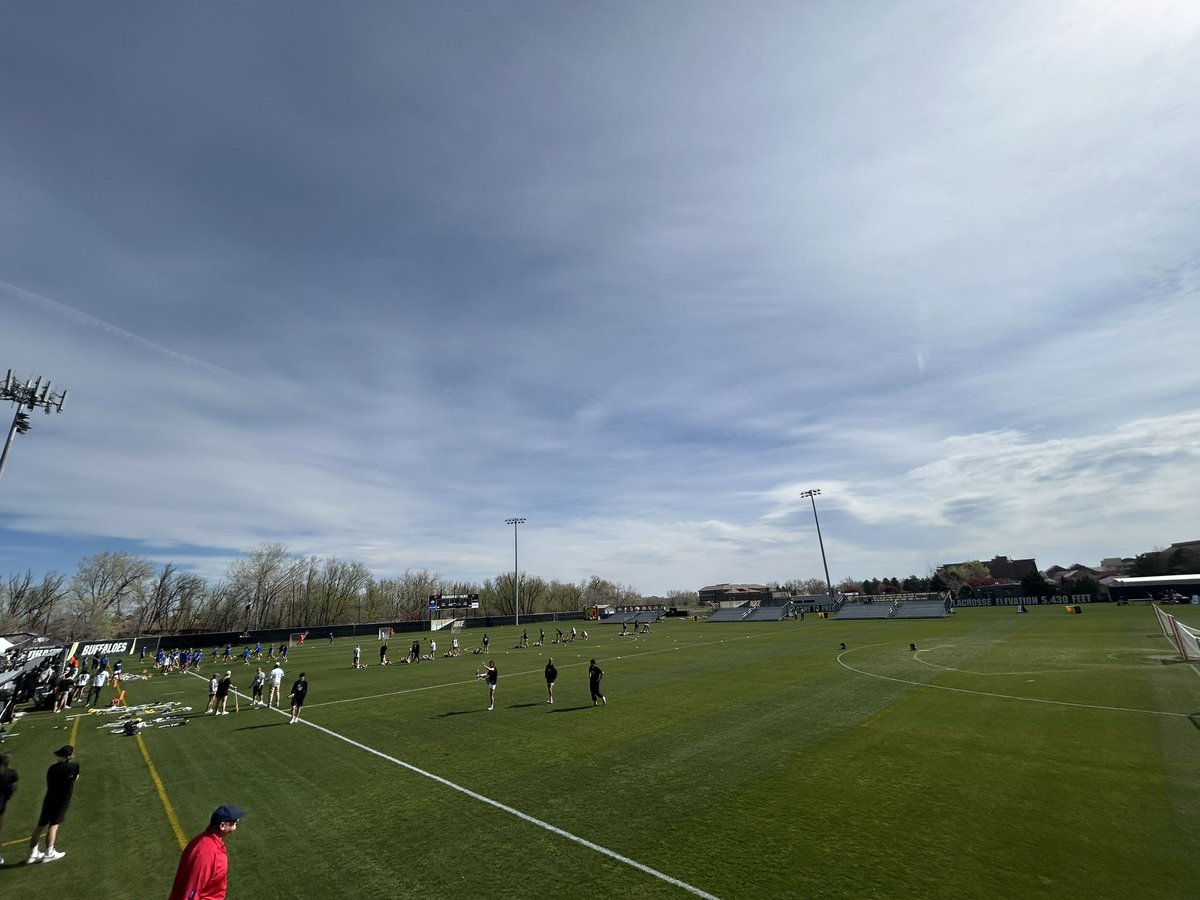 CU Sports Turf (@cubuffsturf) on Twitter photo Beautiful and warm 80 degree spring day for <a href="/CUBuffsWLax/">Colorado Buffaloes Lacrosse</a> and <a href="/GatorsLAX/">Gators Lacrosse</a>! Ball drop is 30 minutes away, bring the sunglasses! Beautiful and warm 80 degree spring day for <a href="/CUBuffsWLax/">Colorado Buffaloes Lacrosse</a> and <a href="/GatorsLAX/">Gators Lacrosse</a>! Ball drop is 30 minutes away, bring the sunglasses!