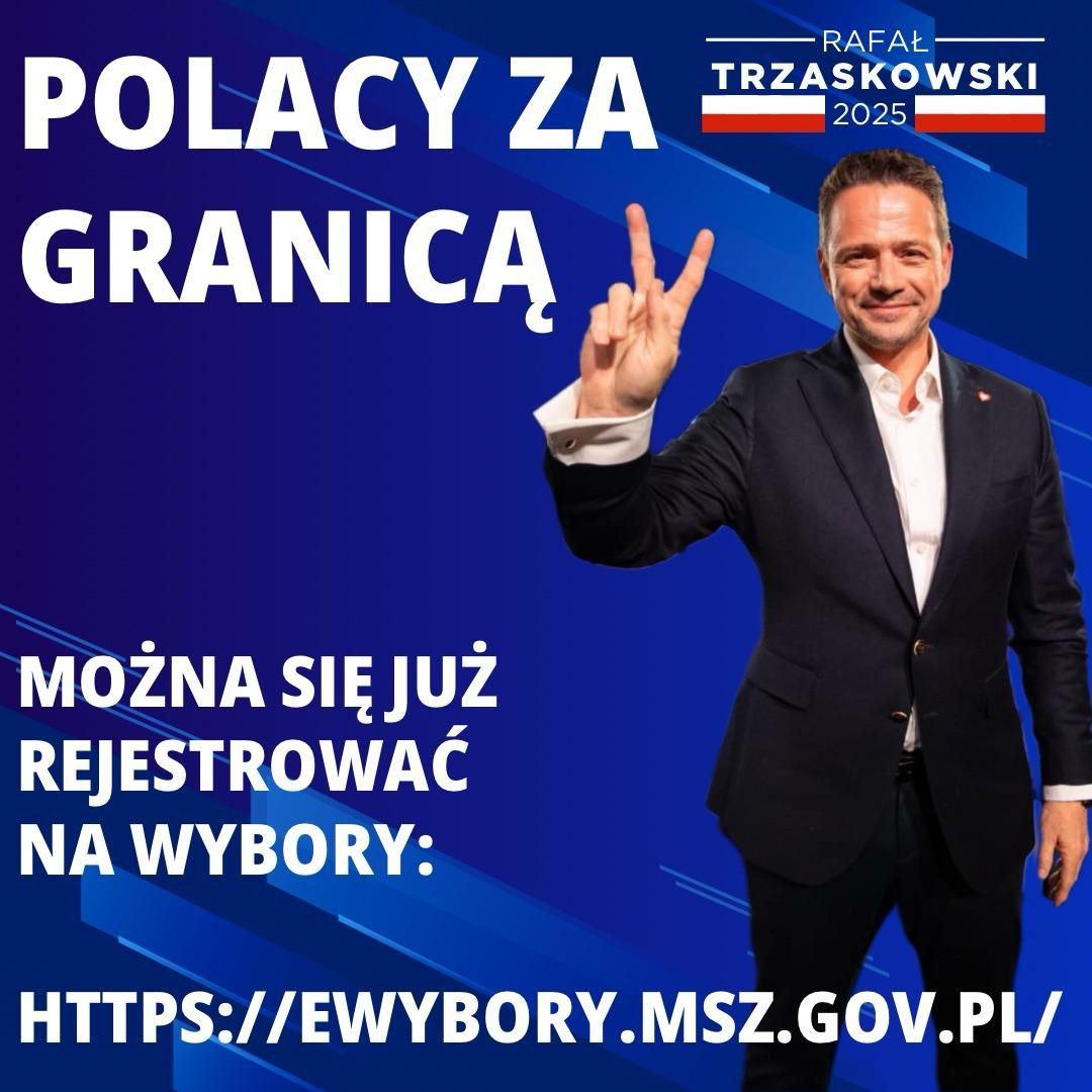 KrzysztofLisek's tweet photo. Za granicą głosują setki tysięcy Polaków. Te głosy mogą mieć wielkie znaczenie! Możecie się juz rejestrować się na wybory na https://t.co/KEZWbhhcs6
Zapraszam do kontaktu wszystkich, którzy chcą pomóc w kampanii @Trzaskowski2O25 e-mail: lisekk@yahoo.com.pl https://t.co/8gP7pD4vK9