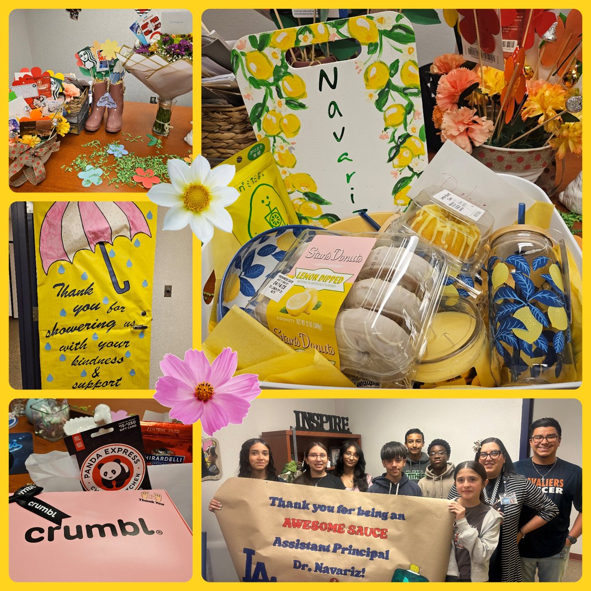 So blessed to serve and support my Cavalier Community! Thank you to my leadership team, departments, support staff and students for your thoughtful cards, posters, sweets, flowers and gifts! I ❤️ them all!