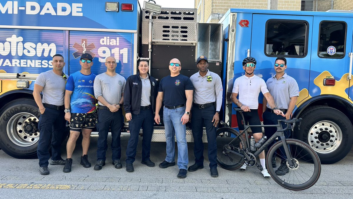 MDFRChief's tweet image. Thank you to everyone who joined @MiamiDadeFire and @local1403’s Annual Autism Bike Ride. It’s truly inspiring to see our community ride together in support of such a meaningful cause.