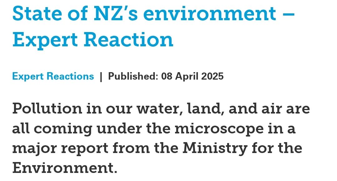 StreetTreck's tweet photo. ♻️#State o #NewZealand’s #environment – #ExpertReaction. #Pollution in our #water  #land n #air r all coming under #microscope in #majorreport from #Ministry 4 #Environment🛤️

#Native #species #extinction #StreetTreck🛤️ 
https://t.co/4OqTFgarAM https://t.co/saiwquJvXB