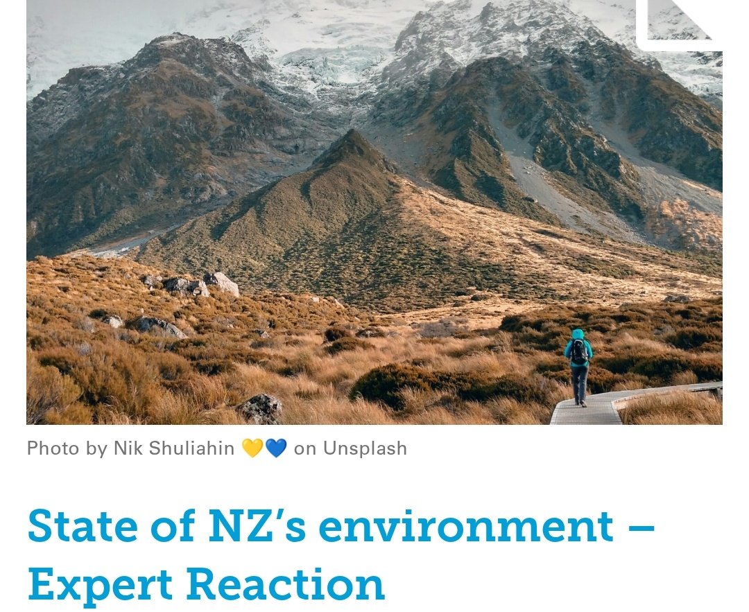 StreetTreck's tweet photo. ♻️#State o #NewZealand’s #environment – #ExpertReaction. #Pollution in our #water  #land n #air r all coming under #microscope in #majorreport from #Ministry 4 #Environment🛤️

#Native #species #extinction #StreetTreck🛤️ 
https://t.co/4OqTFgarAM https://t.co/saiwquJvXB
