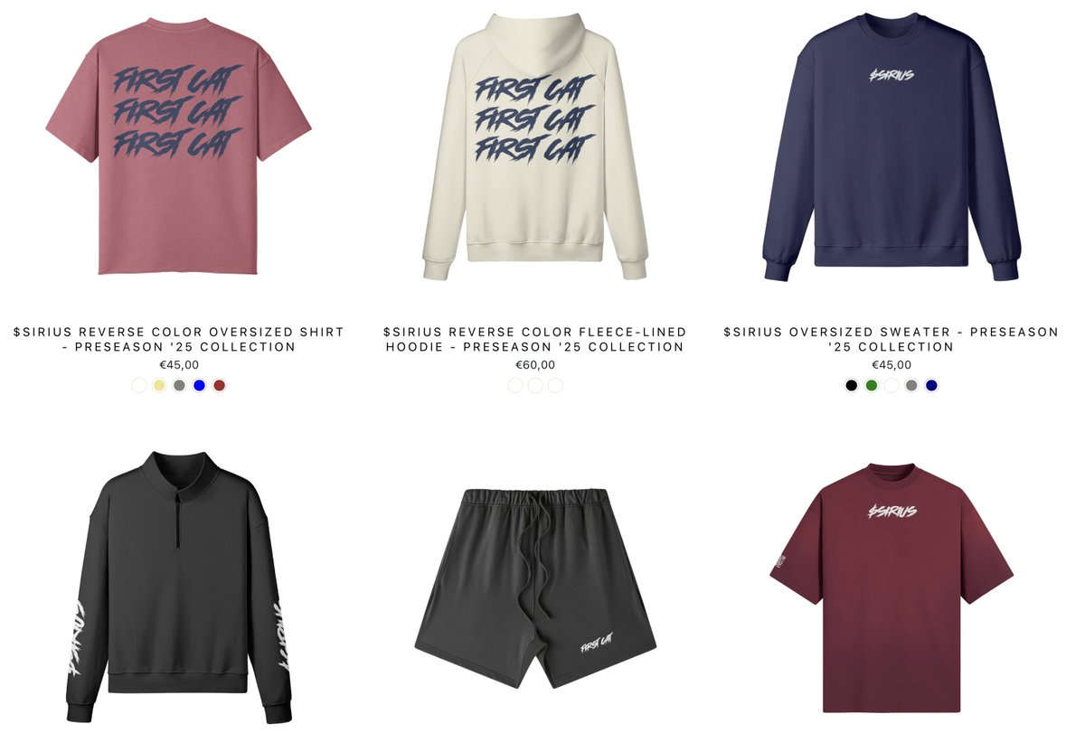 siriusfirstcat's tweet photo. new pieces dropped today 

https://t.co/PAiIYuUCEo
^^ get your apparel here https://t.co/C8b2vhQma8