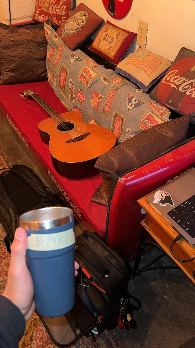 briowski's tweet photo. Sold out shows, early morning tv show appearances, average of 4 hours of sleep on a moving tour bus… but anything for a check right?? https://t.co/bdCFnhTmYj