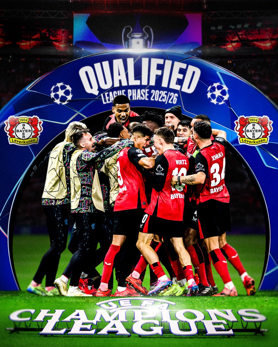 bayer04_en's tweet photo. See you next year again, @ChampionsLeague! 💫 https://t.co/j3jxLtrLOO
