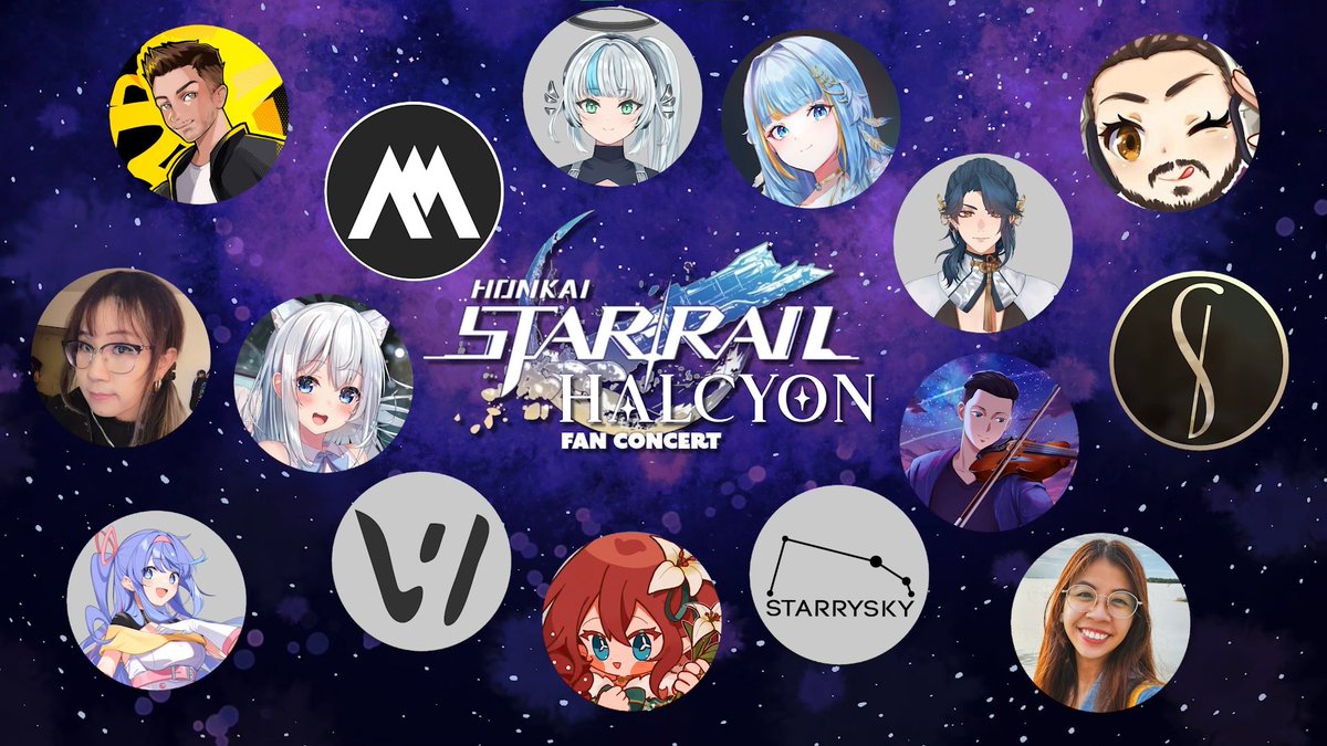 TobaFuyumi's tweet photo. One more hour until the start of HSR Halcyon Fan Concert!
I'm so happy I got to work with all these amazing creators on music we love and am excited to share it with you! 🎶

Tune in and share your thoughts with the hashtag #hsrHalcyon!
https://t.co/BzuXjKV11G https://t.co/pdrUxNn8QO