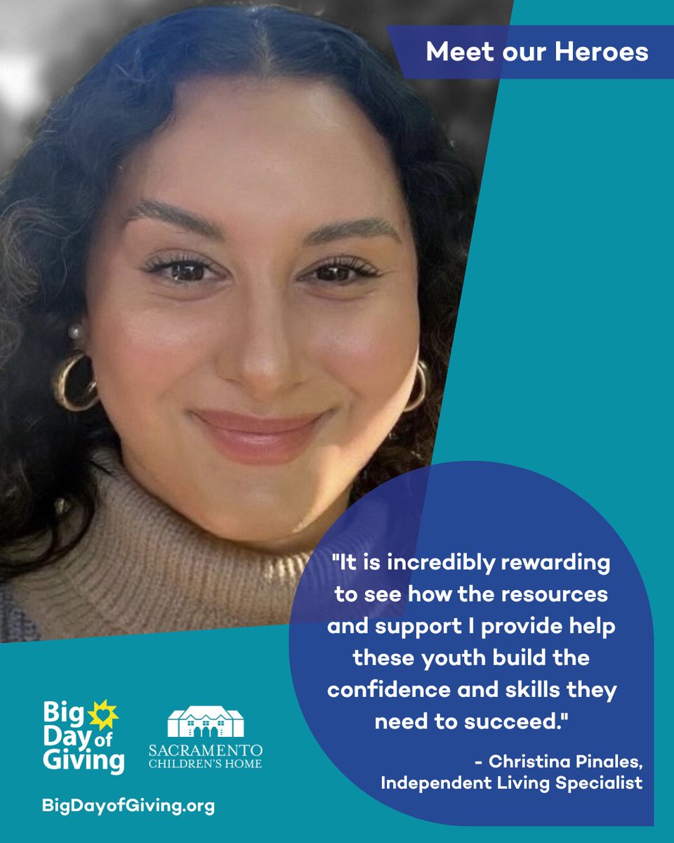 Christina helps youth transition from foster care to adulthood by providing guidance on essential life skills, including education, employment, and financial independence. You can make a difference in the lives of young people also when you visit kidshome.org/bdog2025-social. #BDOG