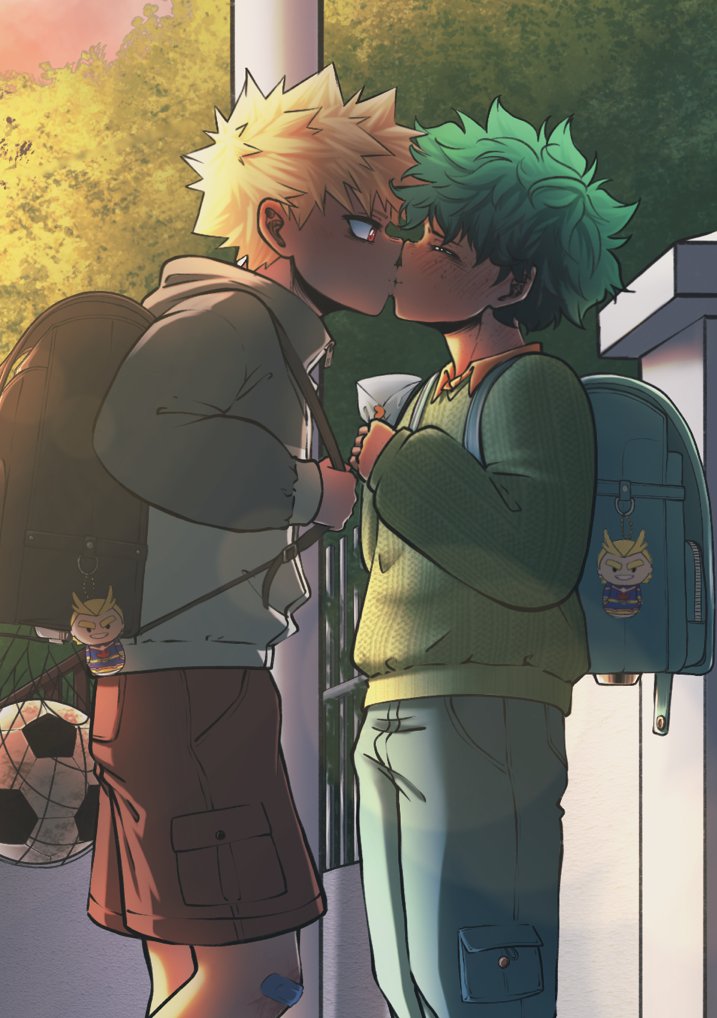 Very first kiss ~🧡💚
Here is my sfw piece for <a href="/ShotaDkBkDkZine/">Orange Juice!! - Zine - RELEASED !!! 🧡</a> 🍊
#bkdk #dkbk