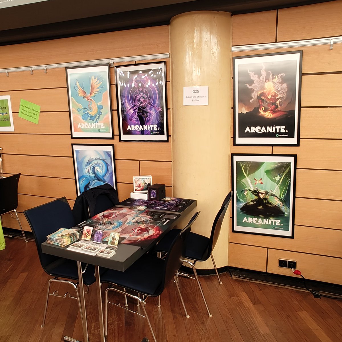 ArcaniteCCG's tweet photo. A long day at the #ratingerspieletage is over! It was an exciting experience to be sure. Here are some insights from today looking forward to tomorrow 🙂
#Arcanite #BoardGame #CardGame #BoardGames #CardGames #IndieGameDev #Tabletop #TCG https://t.co/VMiuE1wV4m