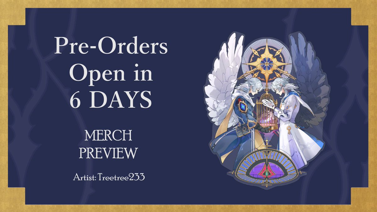 🕊️Kyrie Eleison🕊️

On the second day, grant the Calendar…

So, don’t forget to mark your calendars! Our next merch preview is <a href="/treetree233_SFW/">treetree233🍵多忙</a>’s standee featuring two parts of Sunday’s journey— don’t miss out on the chance to grab it!