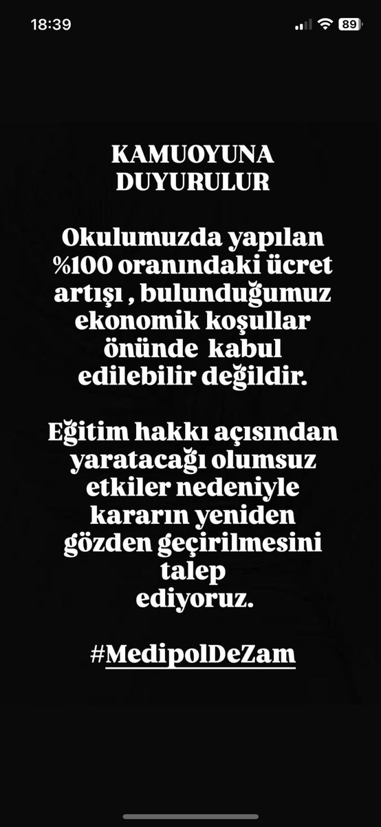 #MedipolDezam 

Milletin salak saçma eğitim sisteminde istediği bölümü okuyabilmek için yazları çalışıp da ödeyebildiği sistemin de içinden geçtiler. Avrupalılar bir iki aylık harçlıkları ile dünya turuna çıkarken öğrencilerine gördükleri değer bu kadar