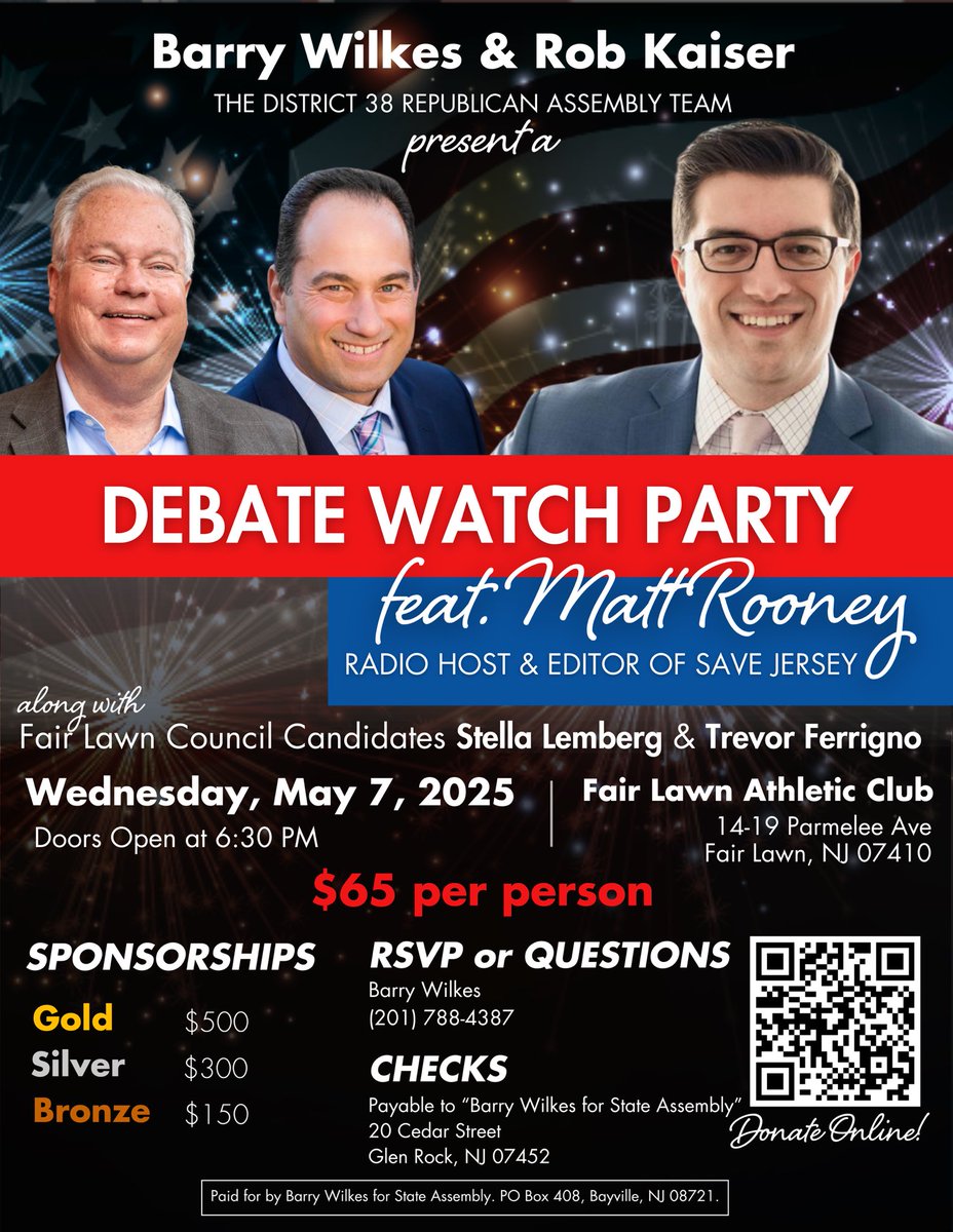 Mark your calendars, North Jerseyans!

I’ll break down the next GOP primary debate in-person exclusively for you! Wow! You lucky ducks…