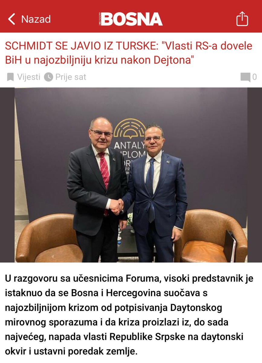 Za sve si samo i iskljucivo ti kriv i vlastitim
si djelovanjem suprotno medjunarodnom
pravu i bez rezolucije Vijeca sigurnosti organizacije Ujedinjenih naroda, doveo drzavu u najtezu ustavnu i politicku krizu. 

Od nametanje one elementarne nepogode koja se u ustavno-pravnom