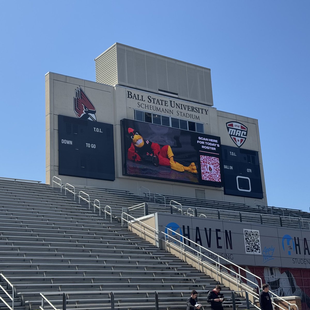 Ball State Football (@ballstatefb) on Twitter photo Literally cloudless! Beautiful day for a Spring Showcase and four other <a href="/BallStateSports/">Ball State Sports</a> sports events.
Go Cardinals! Literally cloudless! Beautiful day for a Spring Showcase and four other <a href="/BallStateSports/">Ball State Sports</a> sports events.
Go Cardinals!