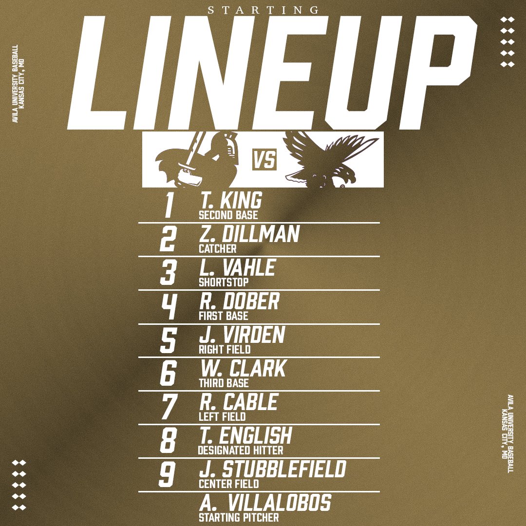 Game 2 Starting Lineup