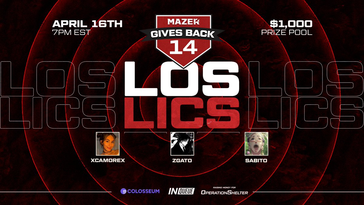 Welcome <a href="/LosLics/">Los Lics</a> to <a href="/MazerHQ/">Mazer</a> Gives Back!

<a href="/xcamorex/">xcamorex</a> | @gatoeezy | <a href="/SabitoMx/">San Sa 🛐</a>