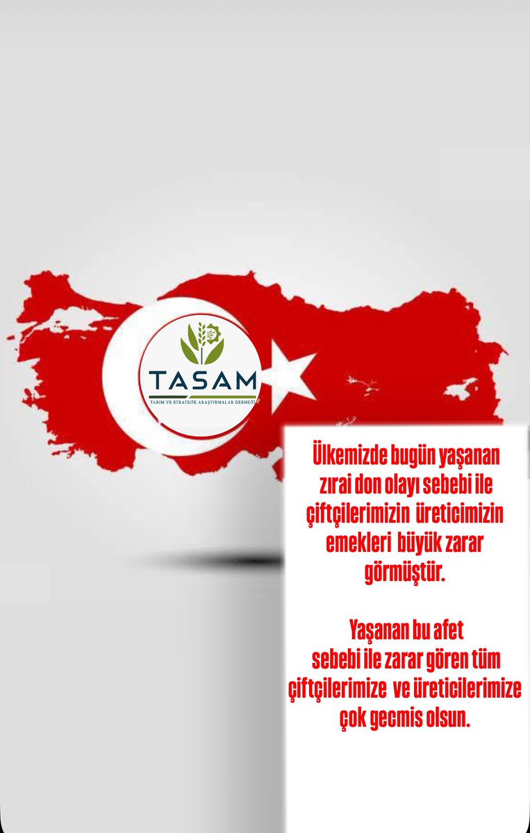 tarkangani's tweet image. Geçmiş Olsun..
#Tasam