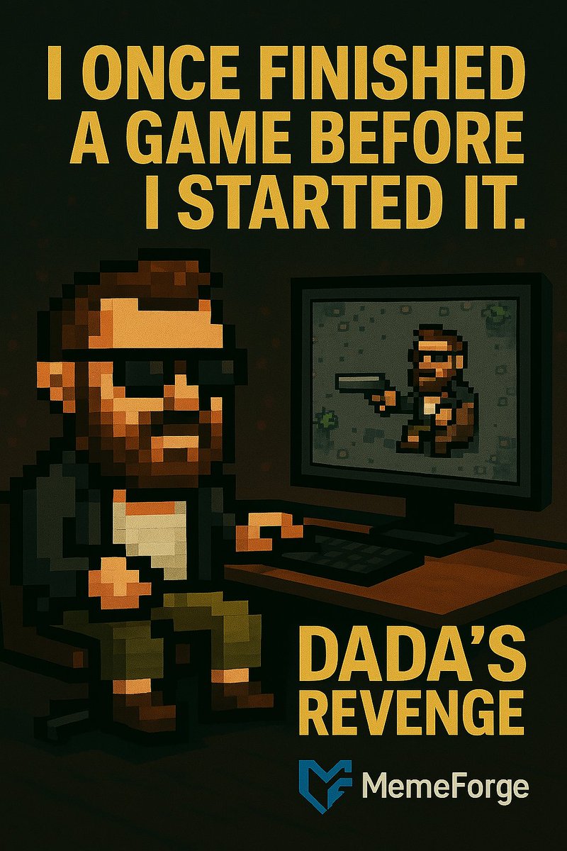 DadsadviceDADA's tweet photo. A pixel shooter where dad jokes hit harder than bullets – and every coin you collect gets you closer to a real MemeCoin Airdrop.

Currently in dev. Follow for more sneak peeks &amp; alpha access.
https://t.co/qhAOZLFm6Z 

 #IndieGame   #MemeGame #Web3Gaming #Game #gaming #airdrop https://t.co/RSujSdz09L