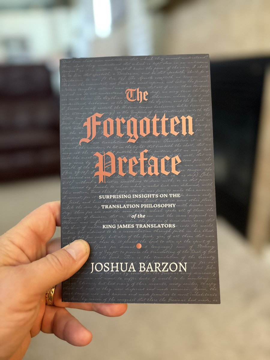 gregstier's tweet image. Excited to dive into this book by @JoshuaBarzon. Coming from a #KingJamesVersion only background I’m looking forward to some getting some “surprising insights” about the translators and the translation.

Long live NIV 1984 BTW. 😂