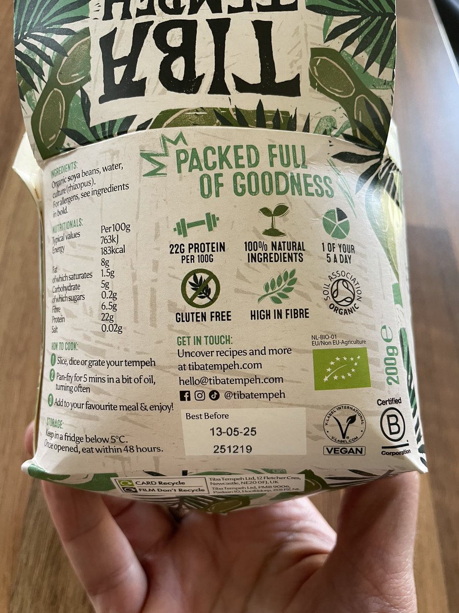 andymacinnes's tweet photo. @TibaTempeh is this normal and safe to eat? Use by date is May 2025. https://t.co/Ertv7NxyIk