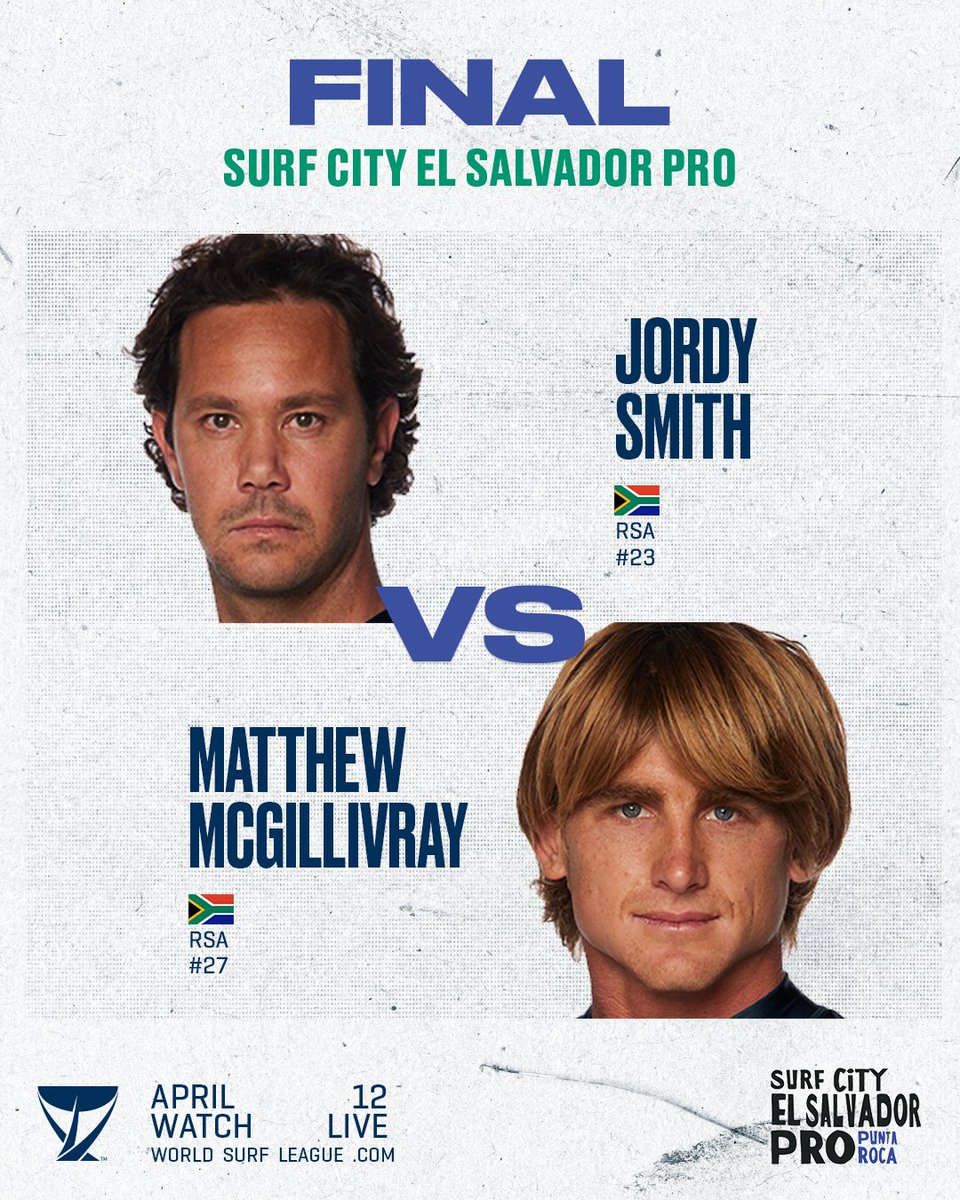 wsl's tweet photo. The @surfcity #ElSalvadorPro Men’s Final is up next!

Tune in at https://t.co/ie0ZfMWjFw 📺 https://t.co/mBocSfUsos