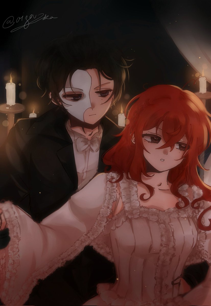 OizouK's tweet image. Tenlena Phantom of the opera au!! 
⊹ ࣪ ˖₊˚⊹{☁️🥀}⊹˚₊˖  ࣪ ⊹

#yumetwt #yumegallery #18triptwt