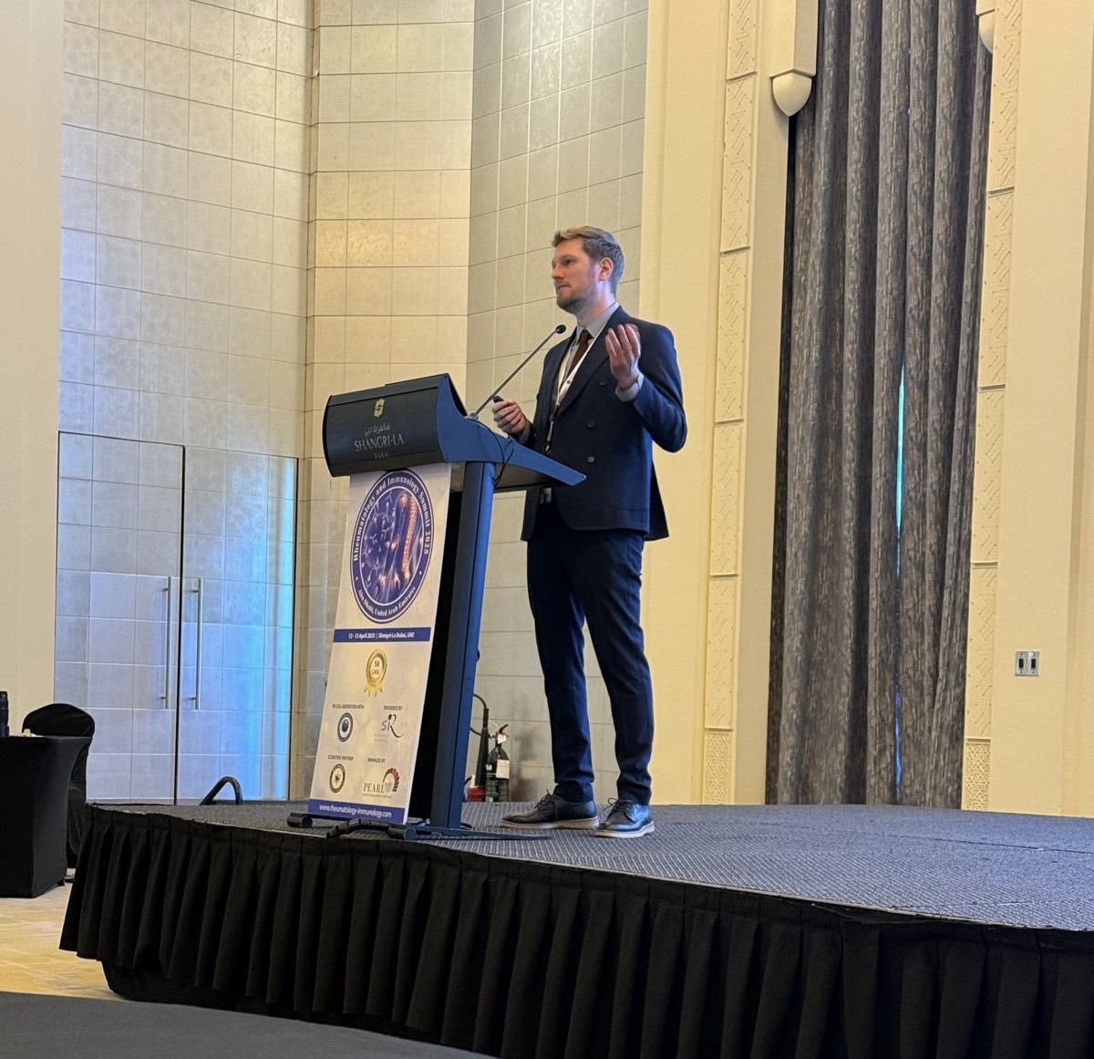 Our Chief prof. Andrea Doria and dr Roberto Padoan at the Rheumatology and Immunology Summit 2025, Dubai, 12-13 Aprile 2025