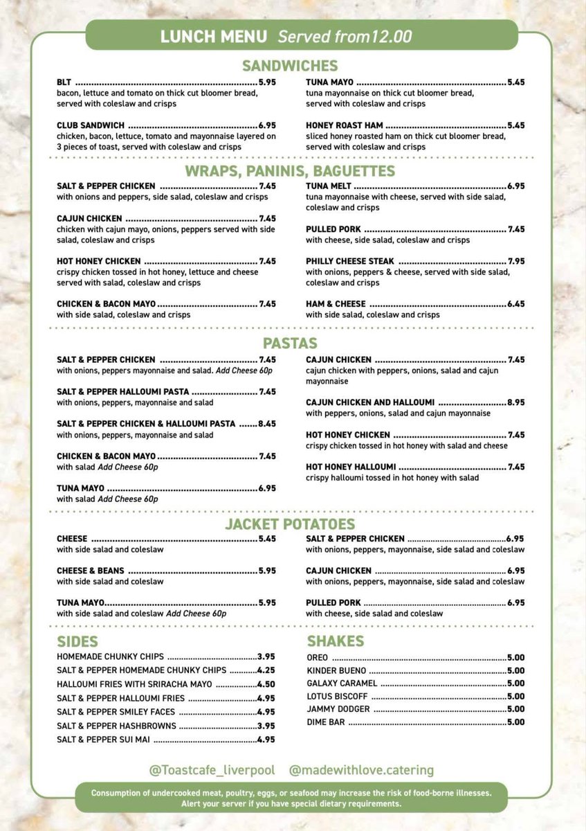 ToastCafea29500's tweet photo. Our new menu 🍳 🥓 ☕️ https://t.co/NnFdvagmtg