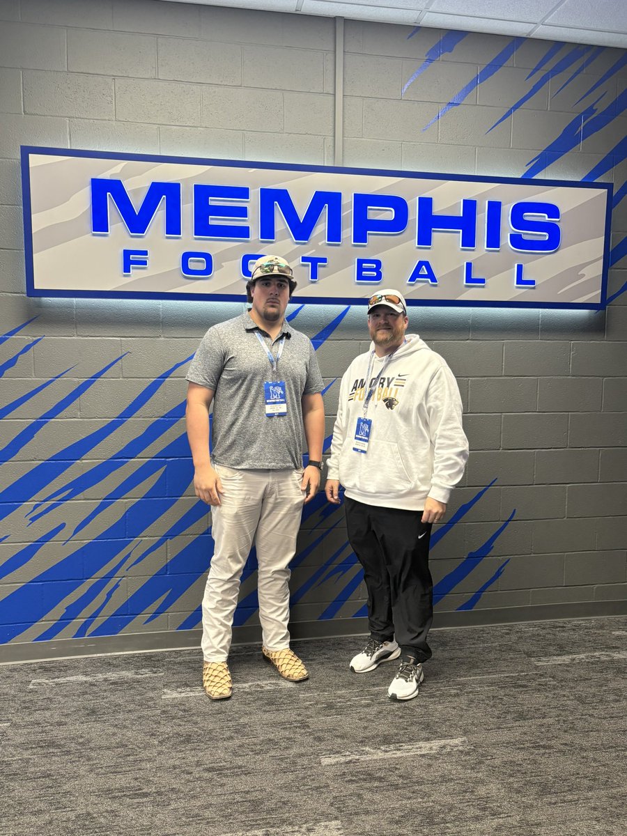 Good visit this past Tuesday. Thank yall! <a href="/MemphisFB/">Memphis Football</a> <a href="/Coach__Myers/">Jeff Myers</a> <a href="/RSilverfield/">Ryan Silverfield</a>