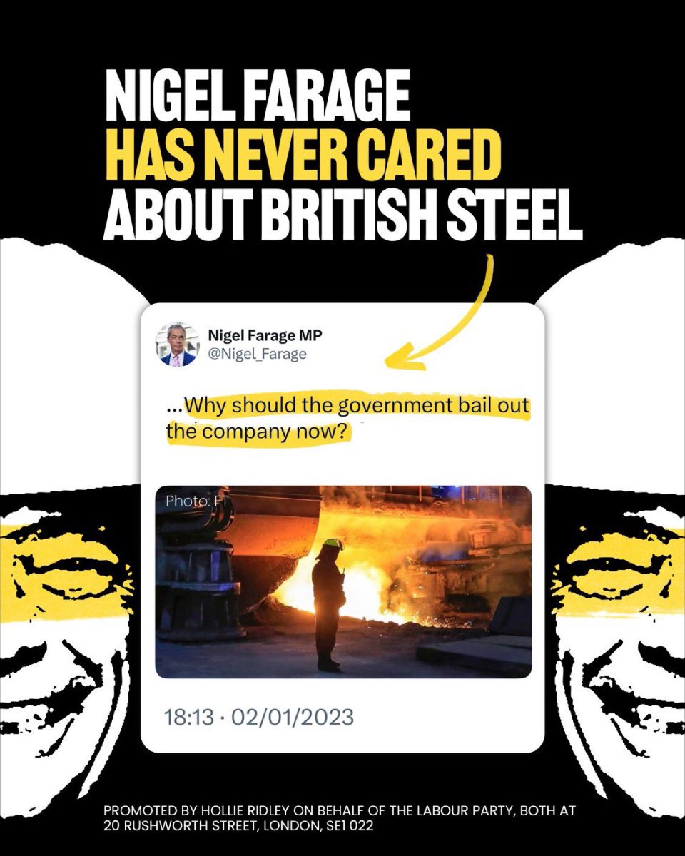 Never cared before <a href="/Nigel_Farage/">Nigel Farage MP</a> #scunthorpe #britishsteel