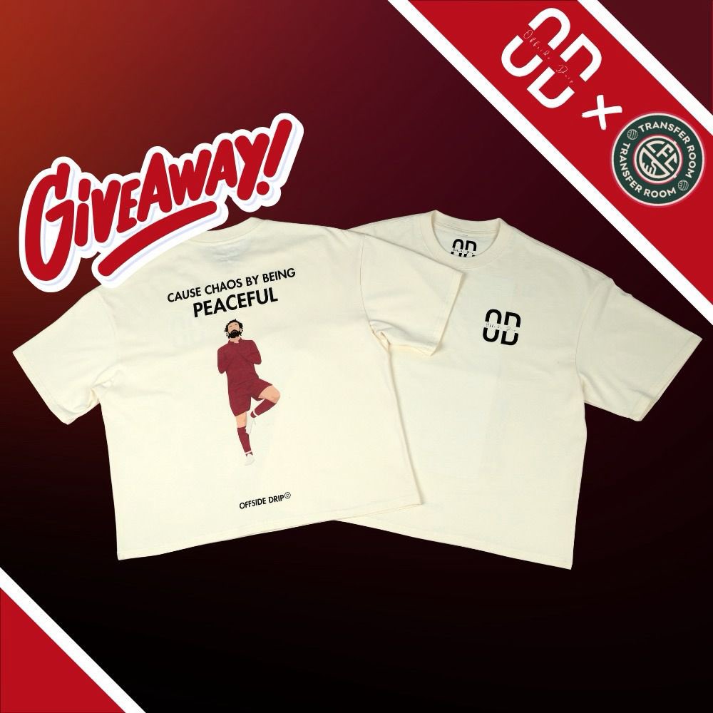 LFCTransferRoom's tweet photo. 🚨 To celebrate the Egyptian King’s contract renewal, we’ve teamed up with @OffsideDrip to give away this limited-edition shirt!

How to enter:
1. Follow @LFCTransferRoom &amp; @OffsideDrip
2. Repost this post

✅ You’re in!

Winner announced Monday!

Grab yours now — link below 👇 https://t.co/aI8sDjXhHo