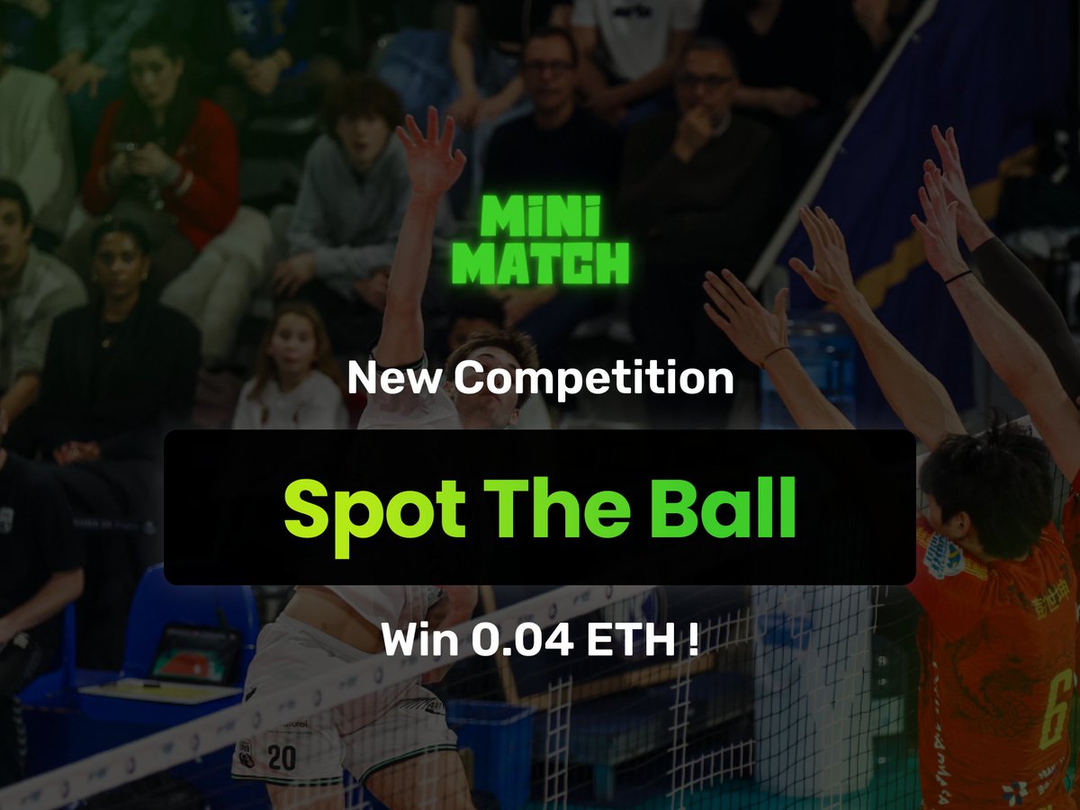 NEW COMPETITION ALERT 🏆🔥

We call on all gamers and football fans to participate in  our “spot-the-ball”  game and stand  a chance to win the price of 0.04 ETH 🎁

TICKETS ARE FREE!  

Don’t be left out, PLAY NOW! ⚽️👇
minimatch.gg/spot-the-ball