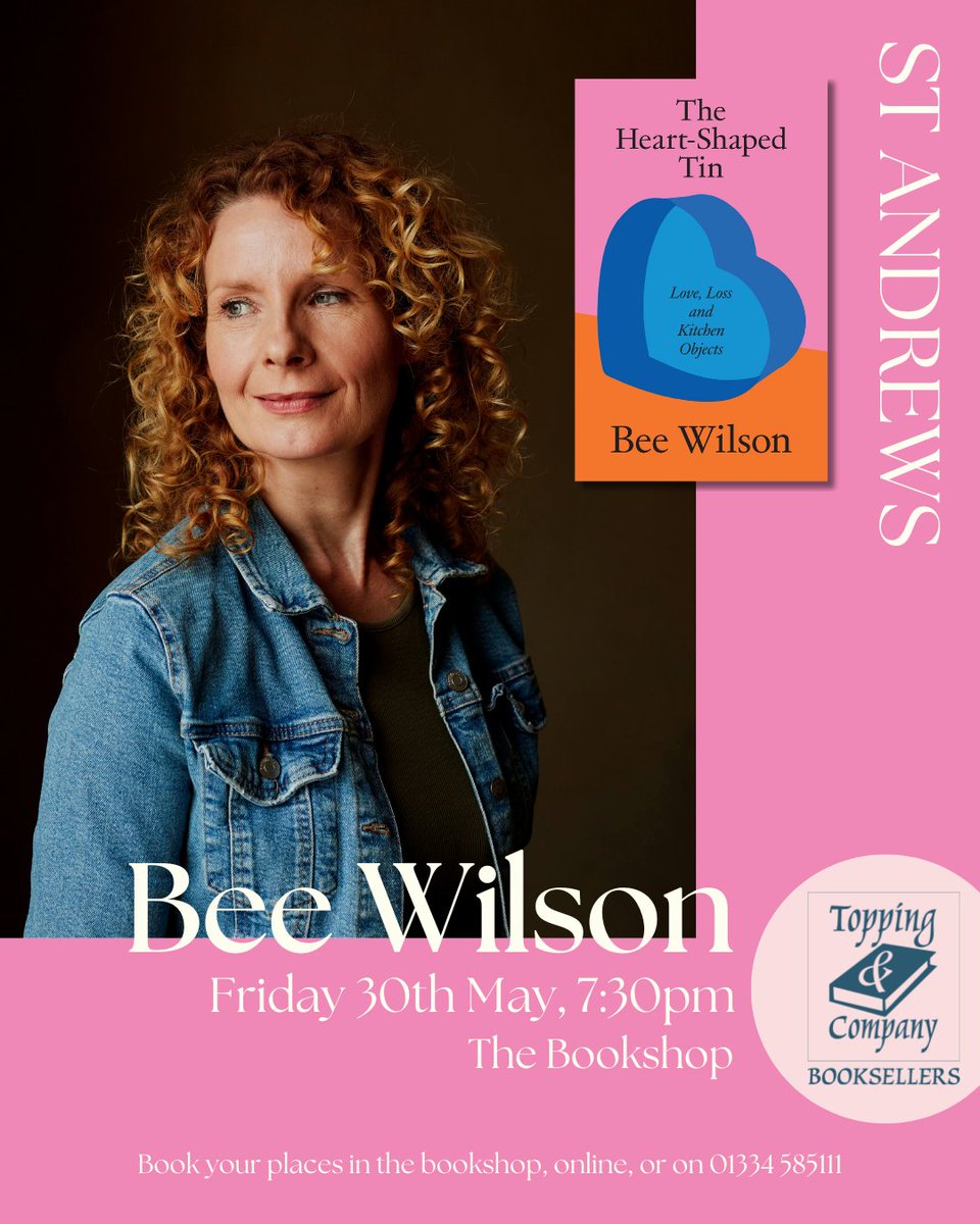 📢Joanne Harris with 'Vianne' on Thursday 29th May, 7:30pm  
📢 Bee Wilson on 'The Heart-Shaped Tin' on Friday 30th May, 7:30pm