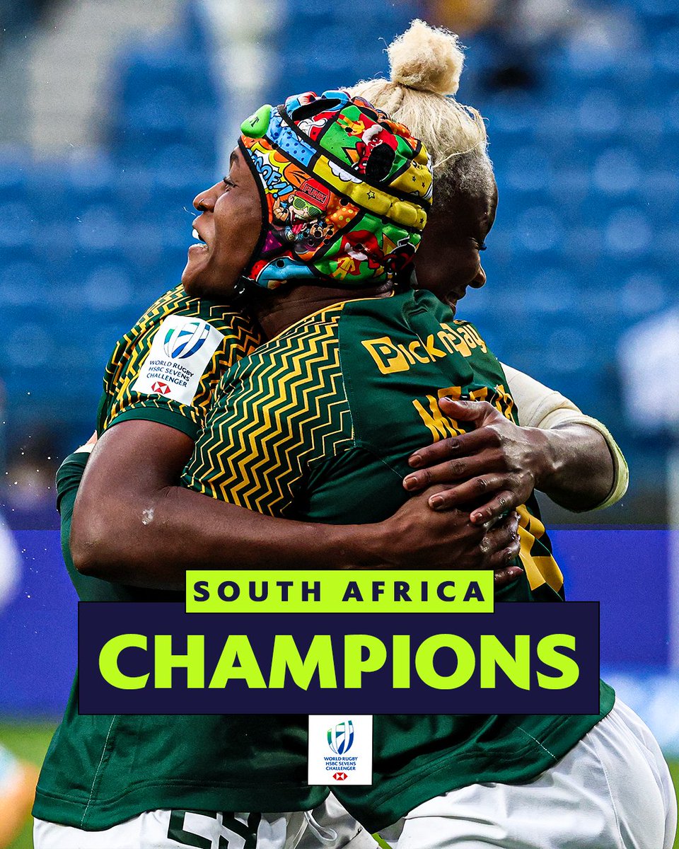 SVNSSeries's tweet photo. Champions in Krakow 🏅

South Africa defeat Argentina to claim their first title of the #7sChallengerSeries season https://t.co/X2eTYNNJAt
