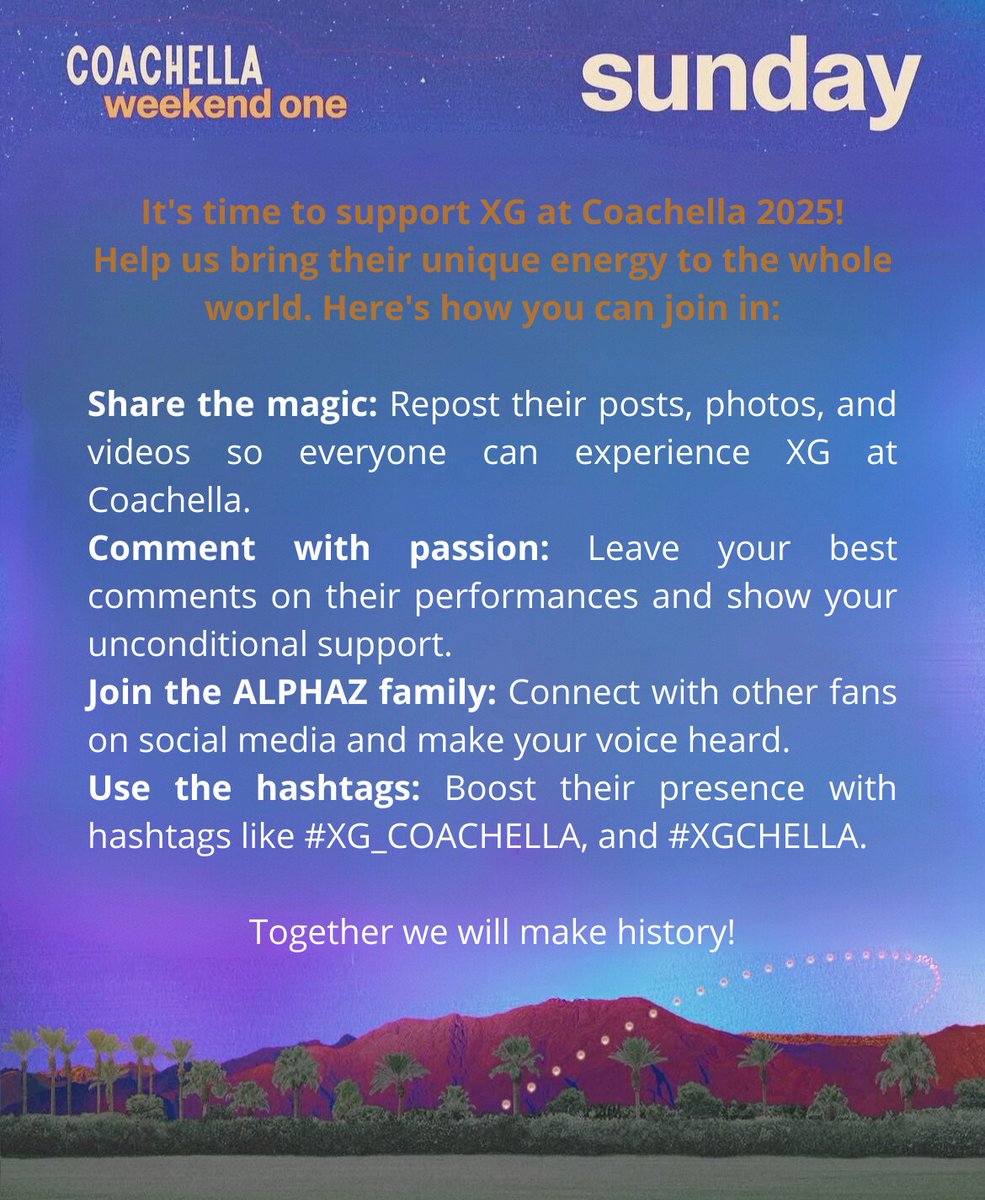 XGの国内外の知名度上げる千載一遇のチャンス⚡️⚡️ #XG_COACHELLA