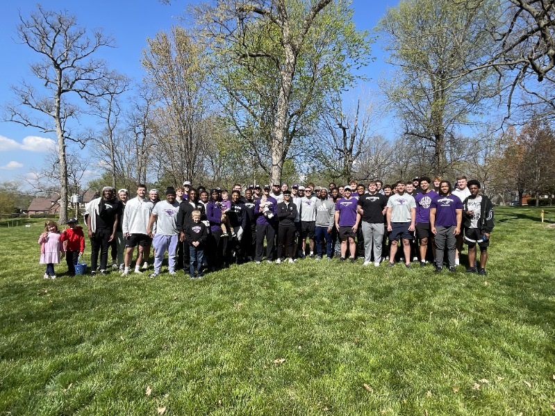 Mckendree_FB's tweet photo. Got to meet some future Bearcats at the Mckendree Easter Egg hunt this morning!!! Great chance to support @McKendreeU and @McKendreeAlumni put on a great event!! https://t.co/mznqPXR8Oa