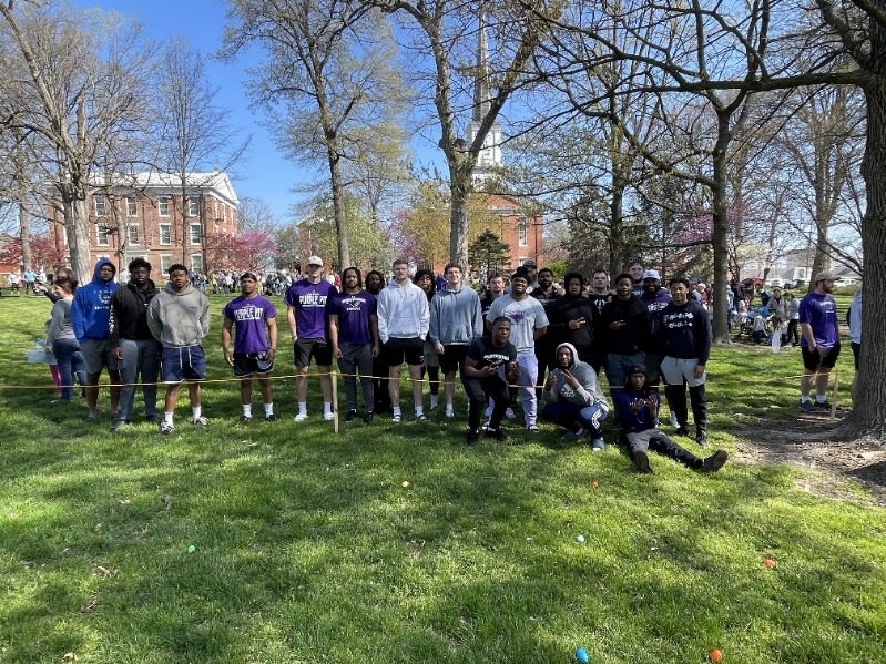 Mckendree_FB's tweet photo. Got to meet some future Bearcats at the Mckendree Easter Egg hunt this morning!!! Great chance to support @McKendreeU and @McKendreeAlumni put on a great event!! https://t.co/mznqPXR8Oa