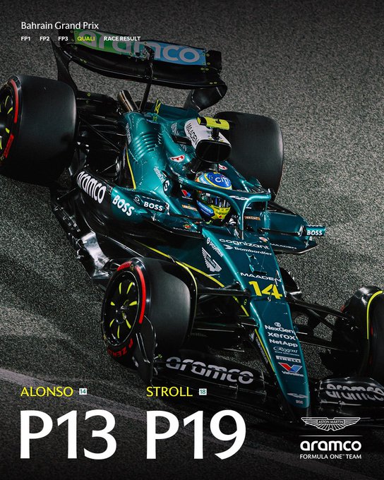 Fernando finished P13 and Lance P19