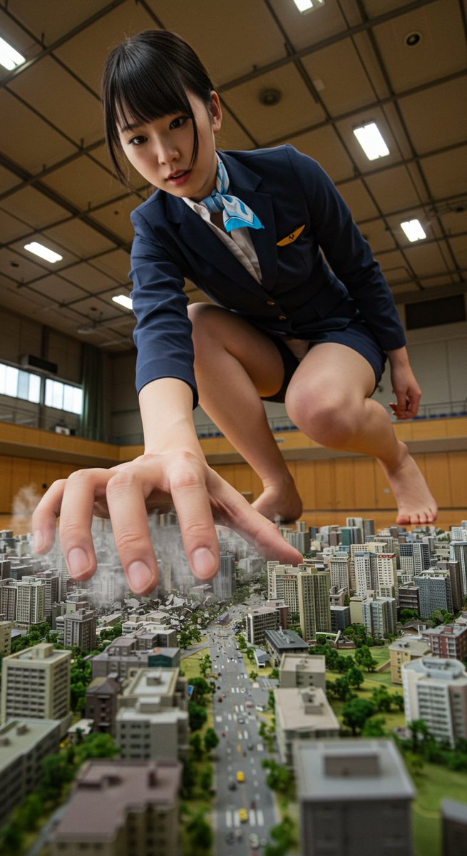 real_GTS_Studio's tweet photo. “You built it so carefully…
mind if I play just a little?”
First post in my new AI-generated giantess series.
Welcome to the world of scale and power.

#giantess #macrophilia #サイズフェチ #SizeTwiter  #GTS https://t.co/UqTStN5qMR