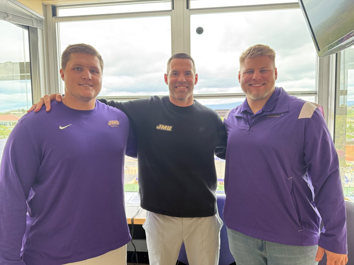 JMU Football (@jmufootball) on Twitter photo Not at the Spring Game. Then <a href="/DaveRiggert/">Dave Riggert</a>, <a href="/CPotts66/">Cole Potts</a> and <a href="/morristanner11/">Tanner Morris</a> have you covered!
Pregame starts at 1, kickoff at 1:30 from Bridgeforth Stadium.
๐ tinyurl.com/28ylsk4d
#GoDukes Not at the Spring Game. Then <a href="/DaveRiggert/">Dave Riggert</a>, <a href="/CPotts66/">Cole Potts</a> and <a href="/morristanner11/">Tanner Morris</a> have you covered!
Pregame starts at 1, kickoff at 1:30 from Bridgeforth Stadium.
๐ tinyurl.com/28ylsk4d
#GoDukes