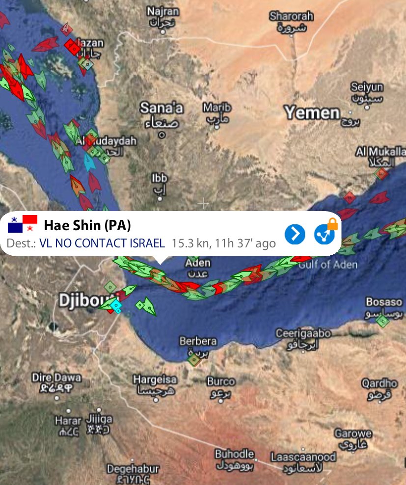 MenchOsint's tweet photo. 🚢 Meanwhile merchant ships in the Red Sea enjoy freedom of navigation, only if they're not US-Israeli linked ✅ https://t.co/PMRaZHO0FV
