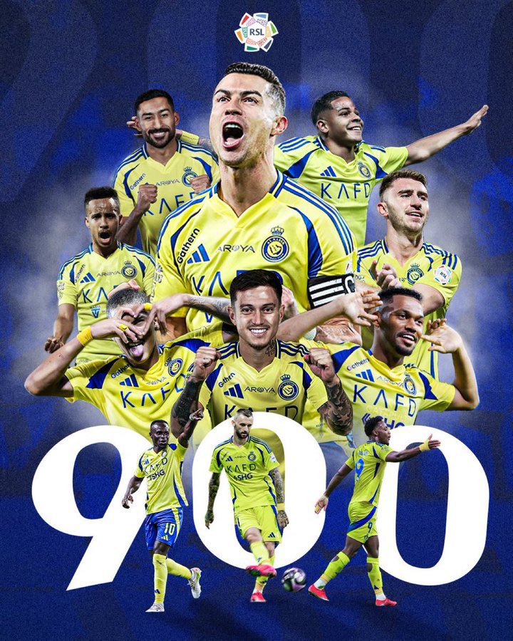 AlNassrClubFC's tweet photo. 🚨رسمياً | ..

نادي #النصر يصل إلى الهدف رقم 900 في تاريخ الدوري السعودي للمحترفين 🥇.. https://t.co/KLS2INDt1m