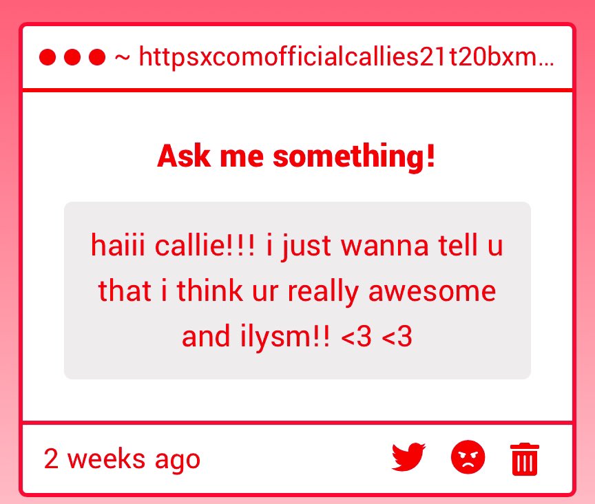 OfficialCallie_'s tweet photo. Thank you very much! I hope you have a VERY great day and I think you’re just as awesome! https://t.co/hsaMCTcmrQ